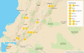 Mocoa hotels map is available on the target page linked above. Southern Colombia Loop 14 Days Kimkim