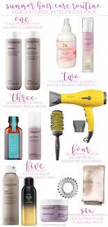 Summer Hair Care Routine For Frizz Prone Hair Haircare Summer Hair Care Hair Care Routine Hair Care