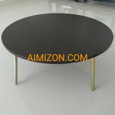 Meja lipat plastik (tahan lasak & kalis air) (kod : Aimizon Big Round Japanese Table Bulat Meja Jepun Kaki Berlipat Shopee Malaysia