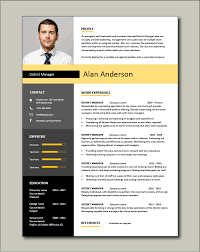 Our simple resume templates allow your achievements to stand out without fancy distractions, giving the hiring manager clear insights into your value as a potential hire. District Manager Resume Cv Examples Sample Template Local National Job Description Sales
