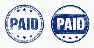 Over 80% new & buy it now; Two Blue Round Paid Stamp Business Icon Citypng