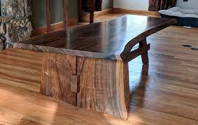 Because coffee tables are usually smaller than dining tables, and because their functionality can be more flexible than a traditional dining table, the wood expert artisans will craft your wood slab coffee table from an exclusive range of wood species, including acacia, walnut, mango, tamarind, rosewood. Hand Crafted Mid Modern Walnut Slab Coffee Table By Kolva Fine Woodworking Custommade Com