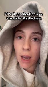 Jennifer Coolidge Impression as Lady Whistledown in Bridgerton