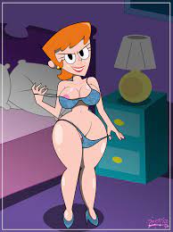 bra breasts dexter's laboratory dexter's mom female milf panties  shaved pussy 