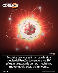 La estabilidad extrema del protón El protón, partícula fundamental que  forma parte de los núcleos atómicos, es considerado uno de los  constituyentes más estables de la materia. Según el Modelo Estándar de