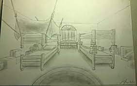 Discover 12 easy tips on how to turn your dorm room from drab to fab! Team Rwby S Dorm Room Perspective Drawing By Jcpencilz On Deviantart