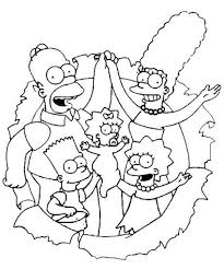 Printable The Simpsons Coloring Pages Colouring For Kids Cartoon Coloring Pages Family Coloring Pages Coloring Books