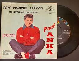 Paul Anka Put Your Head On My Shoulder Album Cover 1960 Vintage 45 Record Paul Anka My Home Town Picture Cover In 2020 Paul Anka Songs Hit Songs 45 Records