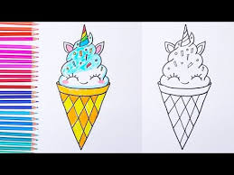 58 timeless cartoon food how tio draw. How To Draw A Unicorn Ice Cream Easy Drawings Draw So Cute Youtube In 2021 Easy Drawings Cute Drawings For Kids Art Drawings For Kids