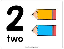 This collection of free number worksheets focuses on the numbers 1 through 10. Number Wall Cards For Preschoolers With Colorful Pencil Counters The Teaching Aunt