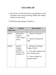 Kssr bahasa malaysia tahun 1: Kata Nama Am