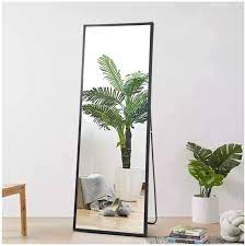 Full Body Mirror Full Length Floor Mirror Free Standing Black Dressing  Mirror | eBay