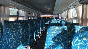 The Interior of one of our 42 Seater Buses with the following facilities:  1. Air-conditioning 2. Modern Seats 3. Music 4. Luggage space. 5.  Experienced and matured Drivers CALL Euclid Transport Zambia