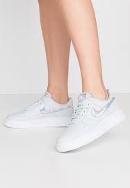Air Force 1 07 White Black Blue Fury Ww Nike Sportswear Air Force 1 Trainers Aura White Zalando Co Uk