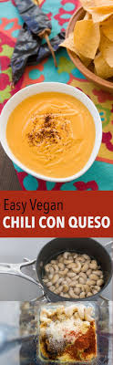 A Delicious Dipable Pourable Plant Based Chili Con Queso That Comes Together In Under 15 Minutes Best Vegan Chili Vegan Chili Queso Recipe