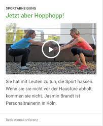 Inviting them to take part in a talk to the other personal trainer directly and listen to their view. Medien Jasmin Brandt Personal Training Part 2