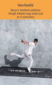 Ikea S Limited Edition Virgil Abloh Rug Sold Out In 5 Minutes Ikea Rug Ikea Ikea Art