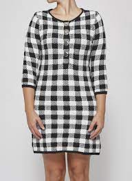 More images for robe a carreaux noir et blanc » Physiquement Perspicacite Seduire Robe A Carreaux Manches Longues Referendum Roche Bord De Mer