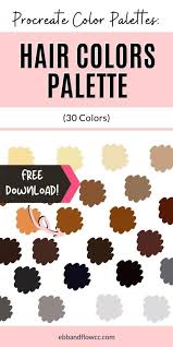 Paid content should be posted to the marketplace board. Hair Color Palette For Procreate Ebb And Flow Creative Co