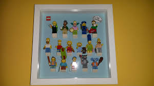 Display Case Minifigures Lego Simpson In Ribba Frame Ikea Lego Display Lego Projects Lego Simpsons