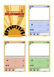 The game was released globally on march 2, 2016. Splodgemon A Pokemon Style Card Game For School Create Your Own Cards