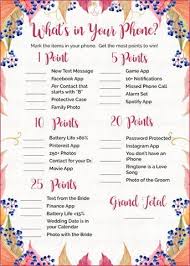 How well do you know the bride game hen party game bridal shower game bachelorette party. What S In Your Phone Bridal Shower Games Printable Instant Download Wedding Shower Games Romantic Movies Matching Trivia Templates Paper Party Supplies Staniwills Com