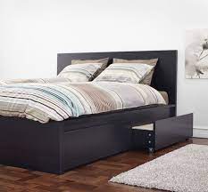 malm underbed storage box for high bed black brown queen king ikea in 2021 ikea bed frames ikea bed bedroom furniture