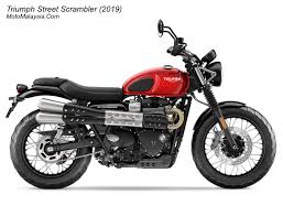 Triumph price in malaysia and full specs. Triumph Street Scrambler 2019 Price In Malaysia From Rm64 900 Motomalaysia