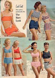 Montgomery Ward 1965 Vintage Swimsuits 1960s Fashion Vintage Swimwear