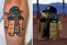 It's so close i can almost feel it! Guy Who Got New York Baby Yoda Meme Tattoo Explains Why He Did It