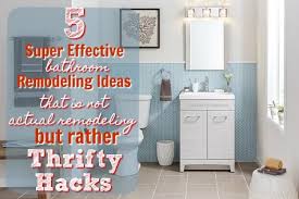 Diy bathroom projects are not just growing in popularity, but growing in simplicity as well. 5 Bathroom Remodeling Ideas That Are Actually Thrifty Hacks To Look Like A Remodel The Thrifty Couple