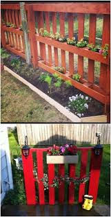 Diy Paletten Garten Akzent Zaun Paletten Garten Diy Gartendekoration Diy Garden