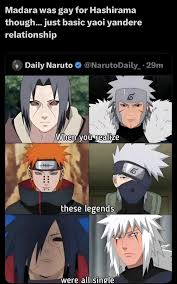 And Tobirama is just too busy inventing forbidden techniques. : rdankruto