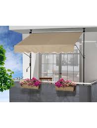 Klemmmarkise Sandfarben Breite 250 Cm Markise Balkonentwurf Klemmmarkise Balkon