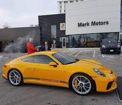 class six on instagram delivery day is always an happy day especially when you drive home a 991 2 gt3 touring in pts signal yellow with silver wheels and cer