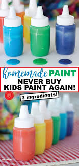 How To Make Homemade Paint Homemade Paint Fun Crafts For Kids Craft Activities For Kids