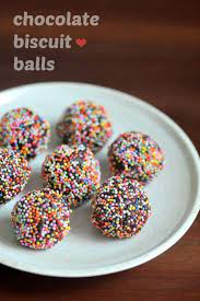 Chocolate Biscuit Balls Recipe No Bake Step By Step Edible Garden Recipe Chocolate Biscuits Easy Desserts For Kids Easy No Bake Desserts