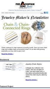 Newsletter For Jewelry Makers Chain Chain Connected