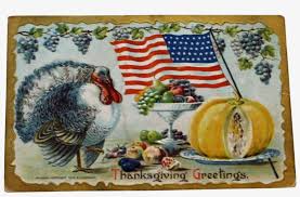 Grab your best thrifted outfit and pearl necklace: Antique Thanksgiving Postcard With Turkey Flag And Vintage Thanksgiving Postcards Png Image Transparent Png Free Download On Seekpng
