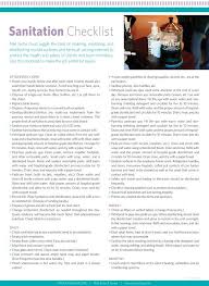Handout Sanitation Checklist Sanitizer Nail Tech School Checklist
