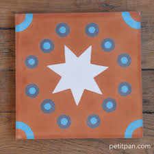 Zoom Sur Le Carreau Petit Pan Kermesse Caramel Spanish Bungalow Pattern Tiles