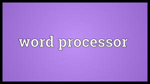 A word processor is a type of software application used for composing, editing, formatting and printing documents. Word Processor Meaning Youtube