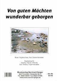 Von Guten Machten Wunderbar Geborgen From Siegfried Fietz Buy Now In Stretta Sheet Music Shop
