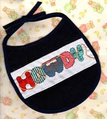 Baby bear the cowboy pdf counted cross stitch pattern teddy bear boy instant download pattern by svstitch. Howdy Bib Cross Stitch Pattern By Sharon Lomo Crosstitch Com