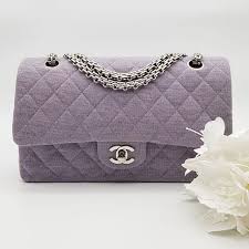 Fire Sale 2000 Wire Preloved Chanel Vintage Reissue Flap Bag Medium Lilac Jersey Silver Hardware Serial Code Starting Wit Medium Bags Flap Bag Vintage Chanel