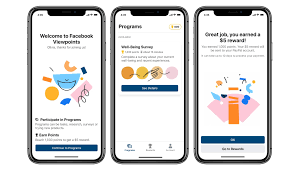 This post has been flagged and will be reviewed by our staff. Facebook Viewpoints Pays Users For Well Being Surveys Tasks Techcrunch
