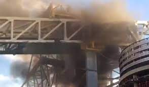Umbau Schock Feuer Ausbruch Am Estadio Santiago Bernabeu Real Total