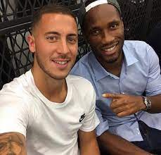 #eden #hazard #pinterest #2020 #belgian #real #madrid #chelsea #football #player #ambition #best #world #pfa #professional #footballers association #men's #player of year #2015 & pfa #young. Eden With The King Didier Drogba The Hazard Brothers Facebook