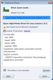 This page contains the driver installation download for epson t13 t22e series in supported models (830541a) that are running a supported operating system. Epson Linux Drivers Avasys English Santafasr