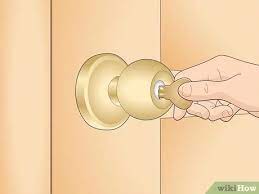 You can push the bobby pins through the lock to facilitate in. 5 Ways To Lock A Door Wikihow